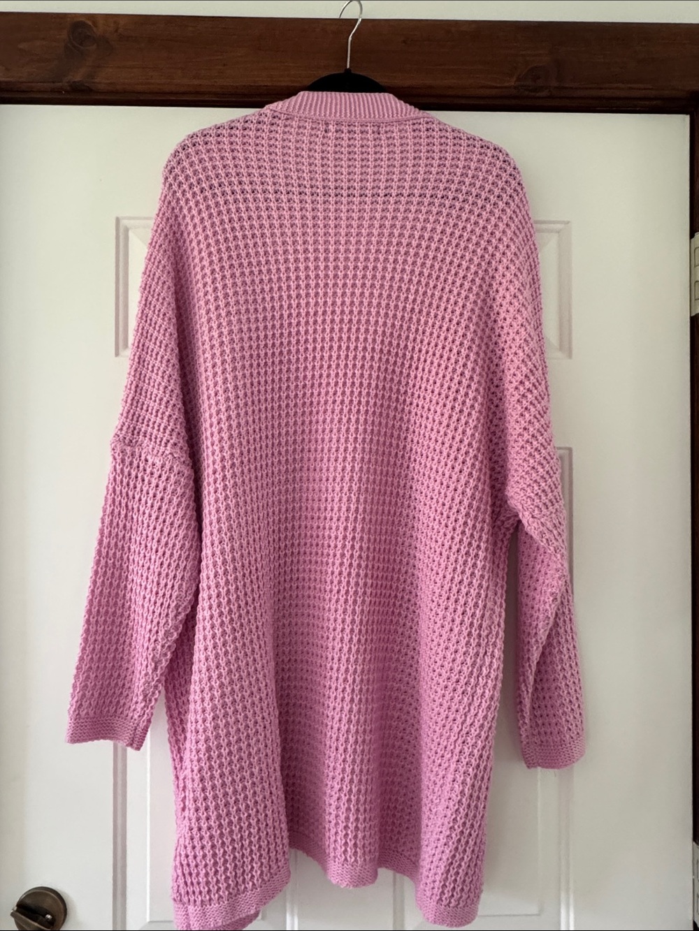 Pinkish lavender long cardigan Size L - Picture 3 of 3